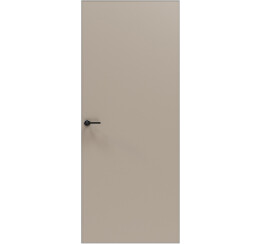 Дверь межкомнатная Порта Invisible Reverse 4A Эксимер(ПЭТ) Keramik Beige, глухая/скрытая, кромка матовый хром, каркасно-щитовая