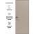 Дверь межкомнатная Порта Invisible Reverse 4AB ПЭТ, левое открывание, Keramik Beige, глухая, скрытая, кромка алюминиевая черная матовая, каркасно-щитовая