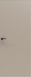 Дверь межкомнатная Порта Invisible Reverse 4A ПЭТ Keramik Beige, Правое открывание, глухая/скрытая, кромка матовый хром, каркасно-щитовая