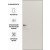 Дверь межкомнатная Порта Invisible Reverse 4AB ПЭТ, левое открывание, Keramik Valse, глухая, скрытая, кромка алюминиевая черная матовая, каркасно-щитовая