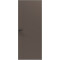 Дверь межкомнатная Порта Invisible Reverse 4A ПЭТ, правое открывание, Keramik Brown, глухая, скрытая, кромка алюминиевая матовый хром, каркасно-щитовая