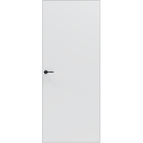 Дверь межкомнатная Порта Invisible 4A ПЭТ, Shellac White, глухая, скрытая, кромка алюминиевая матовый хром, каркасно-щитовая
