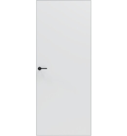 Дверь межкомнатная Порта Invisible 4A ПЭТ, Shellac White, глухая, скрытая, кромка алюминиевая матовый хром, каркасно-щитовая