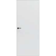 Дверь межкомнатная Порта Invisible 4A ПЭТ, Shellac White, глухая, скрытая, кромка алюминиевая матовый хром, каркасно-щитовая