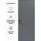Дверь межкомнатная Порта Invisible 4AB ПЭТ, Shellac Graphite, глухая, скрытая, кромка алюминиевая черная матовая, каркасно-щитовая