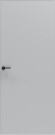 Дверь межкомнатная Порта Invisible Reverse 4A ПЭТ, правое открывание, Shellac Grey, глухая, скрытая, кромка алюминиевая матовый хром, каркасно-щитовая