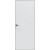 Дверь межкомнатная Порта Invisible Reverse 4AB ПЭТ, правое открывание, Shellac White, глухая, скрытая, кромка алюминиевая черная матовая, каркасно-щитовая