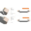 tumb 3 - ДП INVISIBLE-700 UNIVERSAL Грунт 200*80, кромка-матовый хром