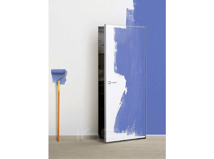 ДПГ Порта Invisible 4A Праймер White 200*80 универсальное открывание, кромка-матовый хром