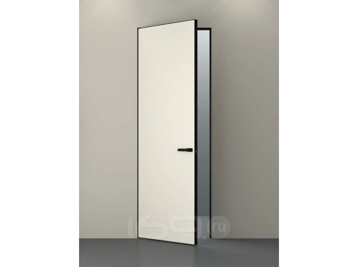 ДПГ Порта Invisible 4AB Праймер White 210*80 Левая, кромка-черная матовая