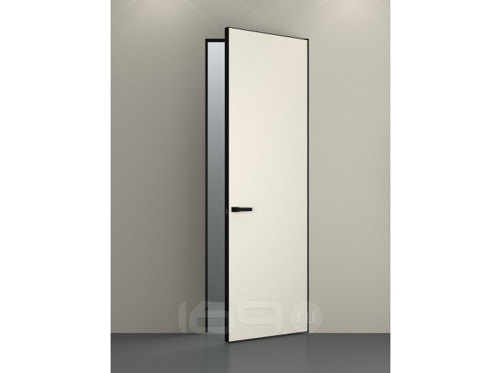 ДПГ Порта Invisible 4AB Праймер White 210*80 Правая, кромка-черная матовая