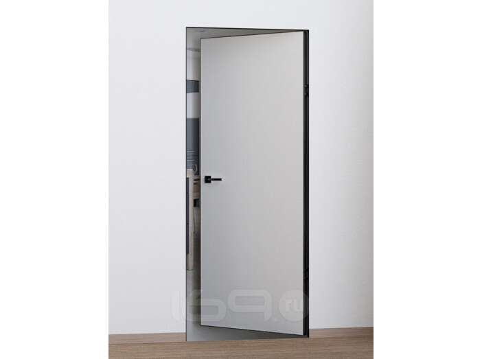 ДПГ Порта Invisible Reverse 4AB Праймер White 210*80 Левая, кромка-черная матовая