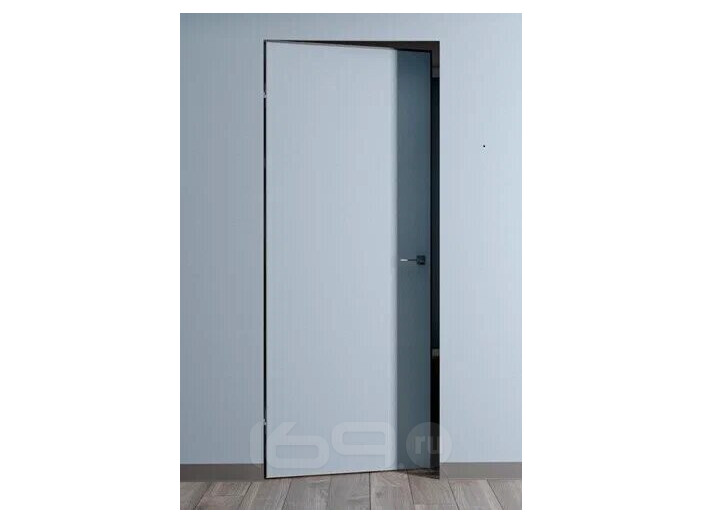 ДПГ Порта Invisible Reverse 4AB Праймер White 200*80 универсальное открывание, кромка-черная матовая