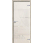Дверь межкомнатная Диана Стеклянные Белое сатинато, остекленная, сатинат белый, царговая