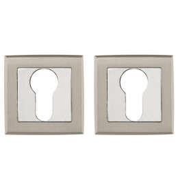 Накладка под цилиндр ET.K.QL52 (ET QL) SN/CP-3 матовый никель/хром