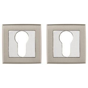 Накладка под цилиндр ET.K.QL52 (ET QL) SN/CP-3 матовый никель/хром