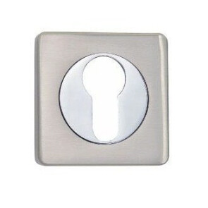 Накладка цилиндровая на квадратной розетке Vantage ET02D Матовый никель