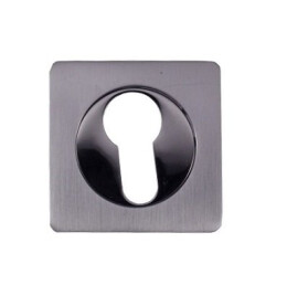 Накладка цилиндровая на квадратной розетке Vantage ET02L Матовый хром