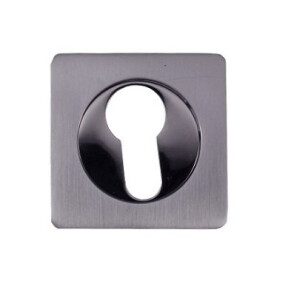 Накладка цилиндровая на квадратной розетке Vantage ET02L Матовый хром
