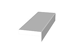 Наличник Т "ПВХ" классический (фигурный)  16х80x2800 мм, Белоснежно матовый