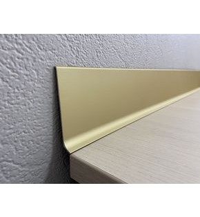 Микроплинтус L образный approf алюминий золото 80x10