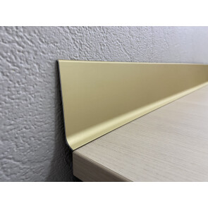 Микроплинтус L образный approf алюминий золото 80x10