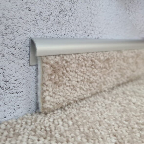 Плинтус алюминиевый под ковролин approf алюминий серебро 3.5x20