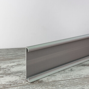 Плинтус алюминиевый под ковролин approf алюминий серебро 60x13
