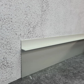 Плинтус алюминиевый под гипсокартон и штукатурку approf алюминий серебро 70x15