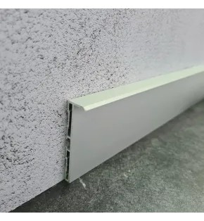 Плинтус алюминиевый под гипсокартон и штукатурку approf алюминий серебро 60x15