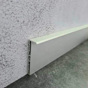 Плинтус алюминиевый под гипсокартон и штукатурку approf алюминий серебро 60x15