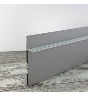 Плинтус алюминиевый под гипсокартон и штукатурку approf алюминий серебро 60x15