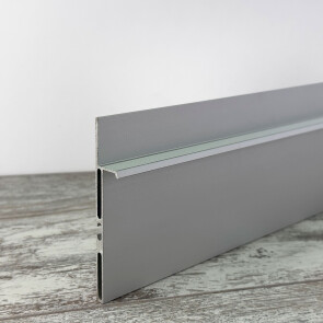 Плинтус алюминиевый под гипсокартон и штукатурку approf алюминий серебро 60x15