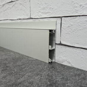 Плинтус алюминиевый под гипсокартон и штукатурку approf алюминий серебро 60x15