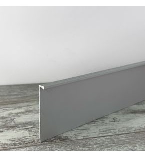 Плинтус алюминиевый под ковролин approf алюминий серебро 60x8