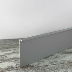 Плинтус алюминиевый под ковролин approf алюминий серебро 60x8