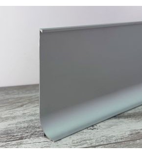 Плинтус алюминиевый под ковролин approf алюминий серебро 100x23