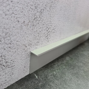 Плинтус алюминиевый под гипсокартон и штукатурку approf алюминий серебро 40x15