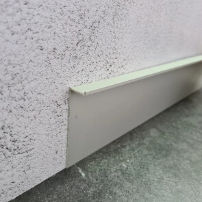 Плинтус алюминиевый под гипсокартон и штукатурку approf алюминий серебро 60x13