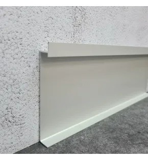 Плинтус алюминиевый под гипсокартон и штукатурку approf алюминий серебро 100x13.5