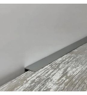 Плинтус approf алюминий серебро 65x16.2