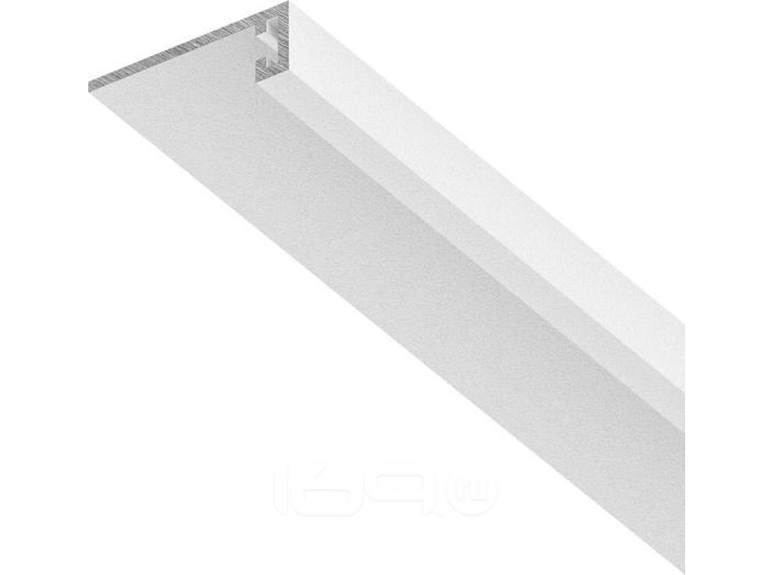 Плинтус approf алюминий белый 62x18