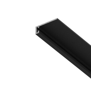 Плинтус approf алюминий черный 62x18