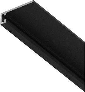 Плинтус approf алюминий черный 62x18