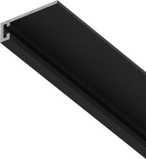 Плинтус approf алюминий черный 62x18