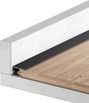 Плинтус approf алюминий черный 62x18
