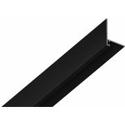 Микроплинтус L образный approf алюминий черный 252x17