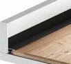 Микроплинтус L образный approf алюминий черный 252x17