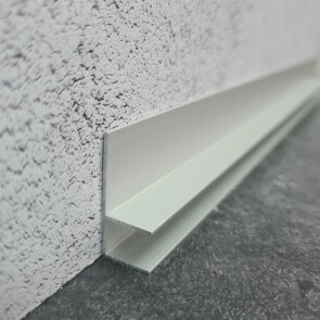 Плинтус алюминиевый под гипсокартон и штукатурку approf алюминий серебро 32x12.5