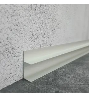 Плинтус алюминиевый под гипсокартон и штукатурку approf алюминий серебро 35x12.5
